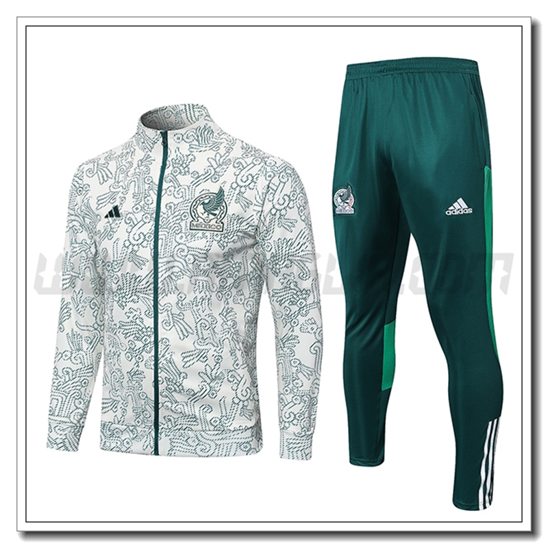 Tuta Allenamento Giacca Messico Bianco 2022 2023