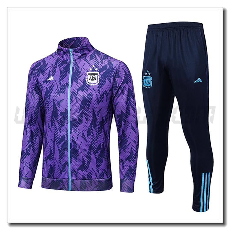 Tuta Allenamento Giacca Argentina 3 Stelle Viola 2022 2023