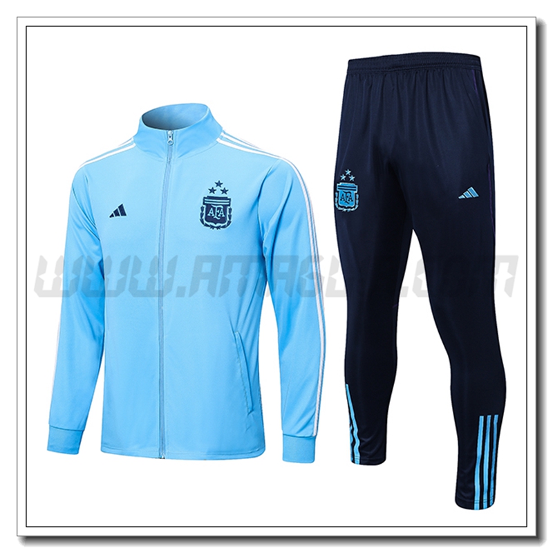 Tuta Allenamento Giacca Argentina 3 Stelle Azzurro 2022 2023