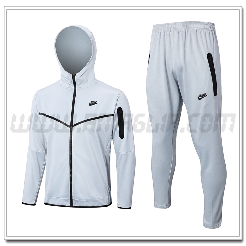 Tuta Giacca a Vento con Cappuccio Nike Grigio 2022 2023