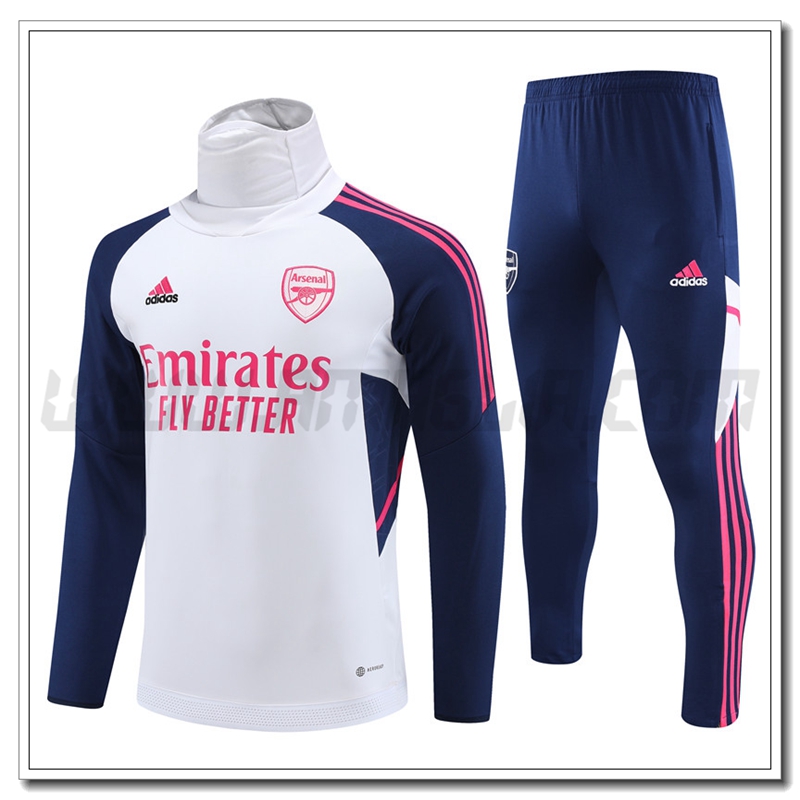 Tuta Allenamento Arsenal Collo alto Bianco 2022 2023