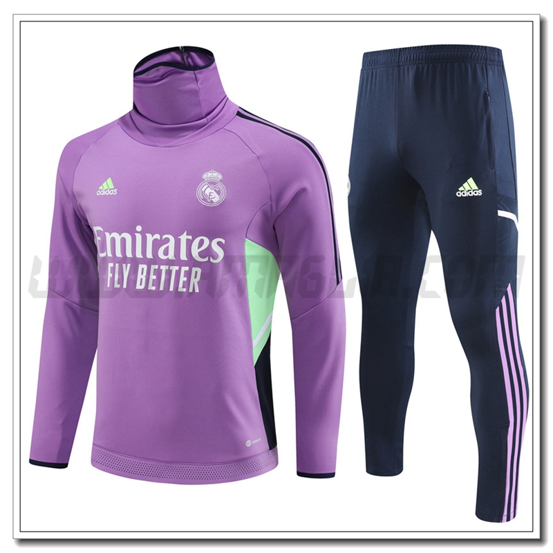 Tuta Allenamento Real Madrid Collo alto Viola 2022 2023