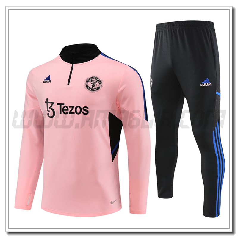 Tuta Allenamento Manchester United Rosa 2022 2023