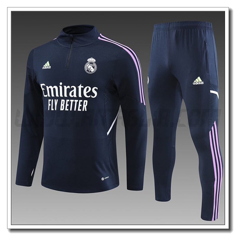 Tuta Allenamento Real Madrid Bambino Blu Marino 2022 2023