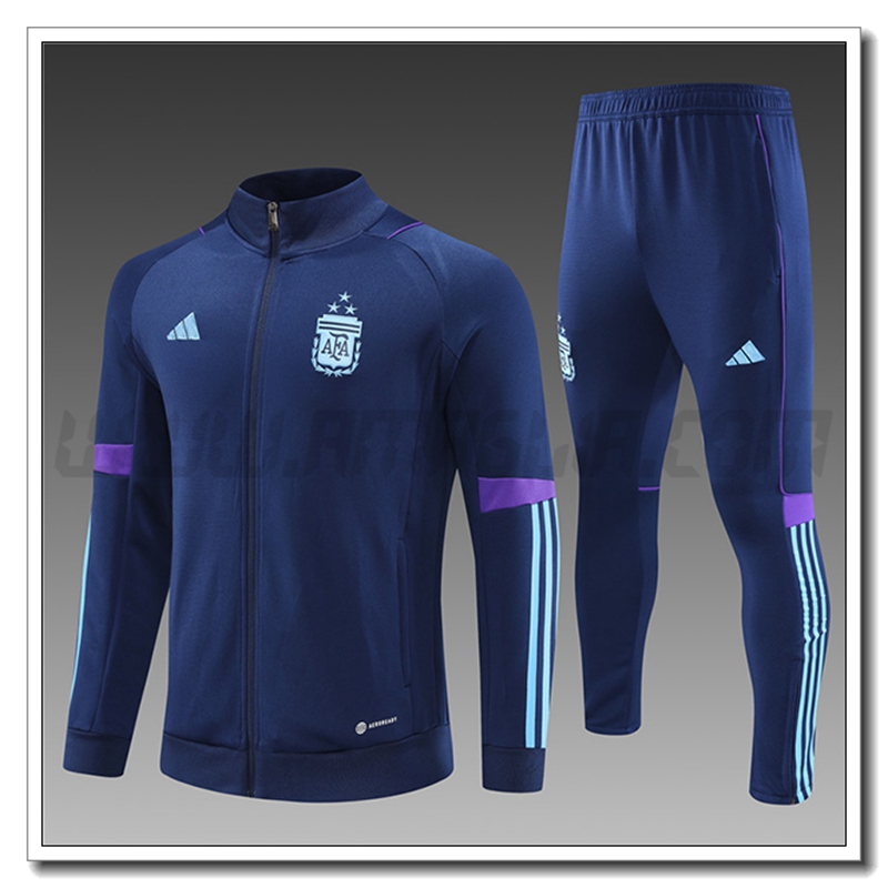 Tuta Allenamento Giacca Argentina Bambino Blu Marino 2022 2023
