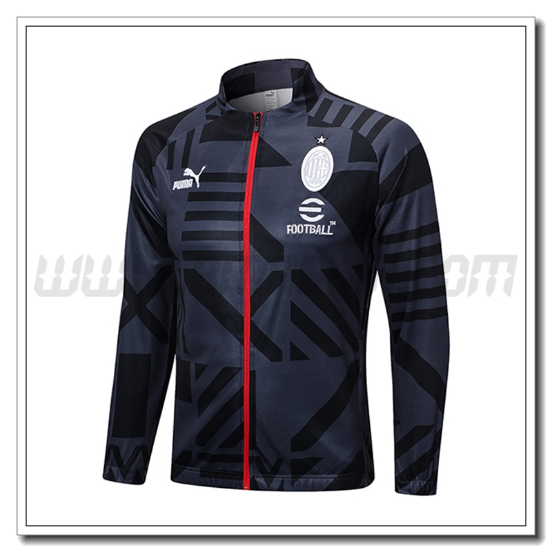 Giacca Calcio AC Milan Nero/Grigio 2022 2023