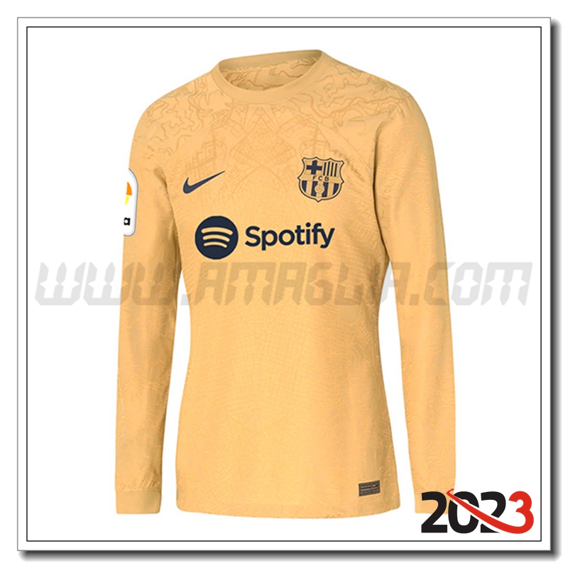 Seconda Maglia FC Barcellona Manica lunga 2023 2024