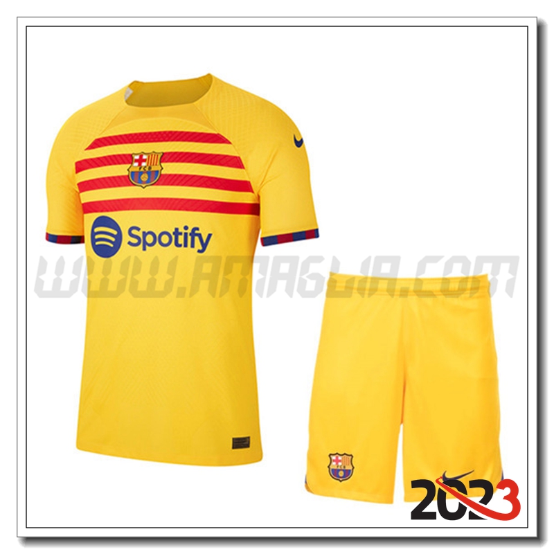 Kit Maglia FC Barcellona Quarto + Short 2022 2023