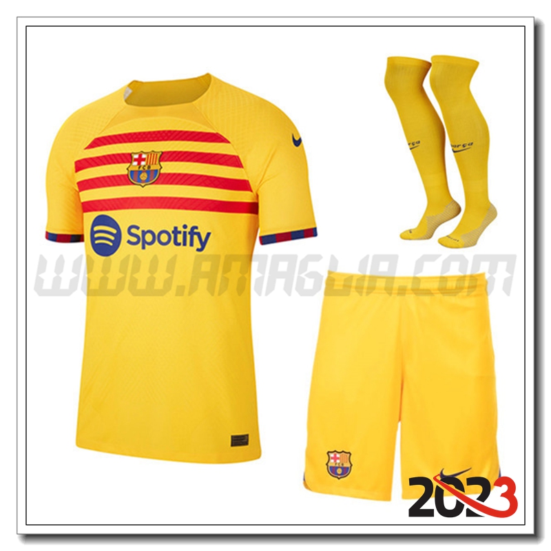 Kit Maglia FC Barcellona Quarto (Short + Chaussettes) 2022 2023