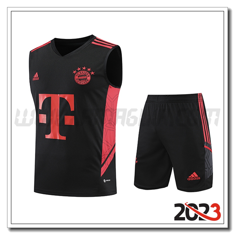 Canotta da Allenamento + Pantaloncini Bayern Monaco Nero 2023 2024