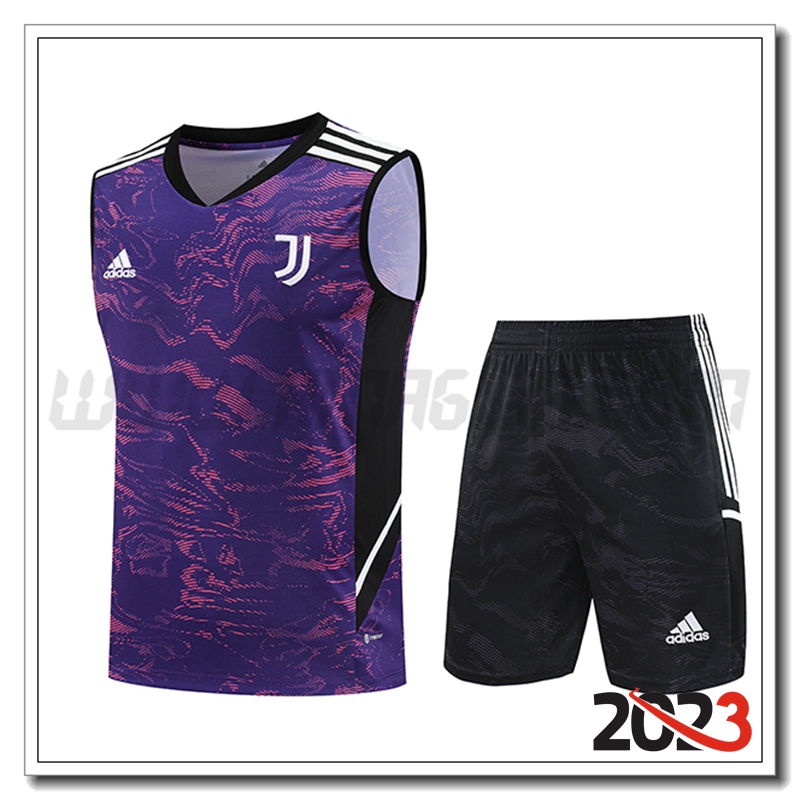 Canotta da Allenamento + Pantaloncini Juventus Viola 2023 2024