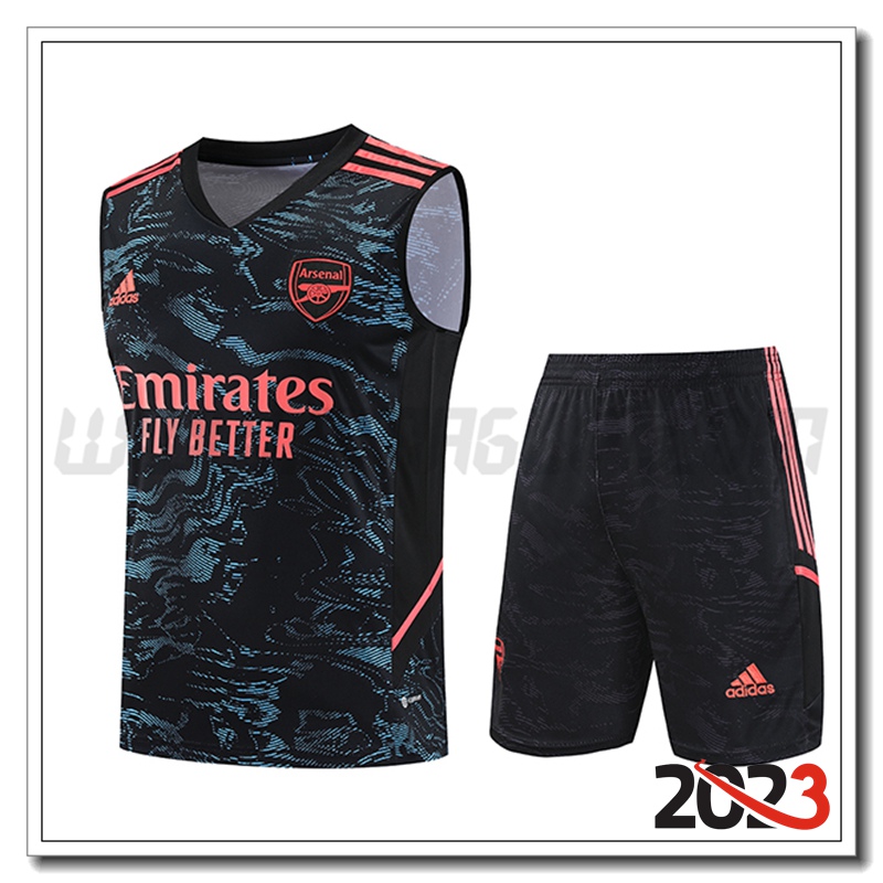 Canotta da Allenamento + Pantaloncini Arsenal Nero 2023 2024