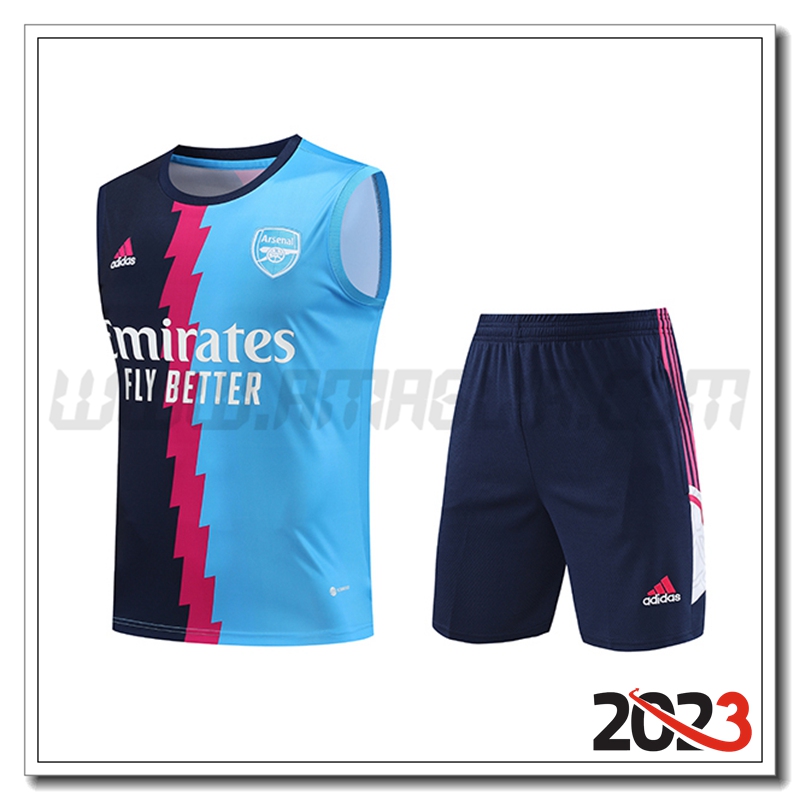 Canotta da Allenamento + Pantaloncini Arsenal Blu 2023 2024