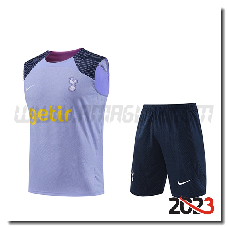Canotta da Allenamento + Pantaloncini Tottenham Hotspur Viola 2023 2024
