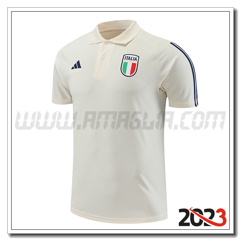 Maglia Polo Italia Bianco 2023 2024