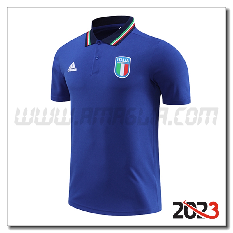 Maglia Polo Italia Blu 2023 2024