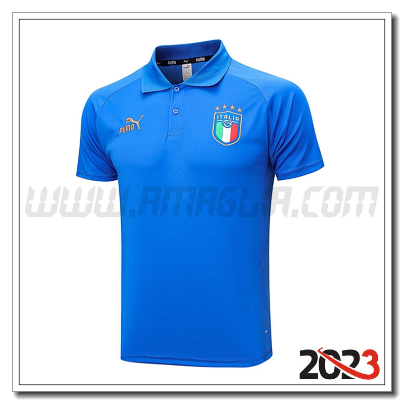 Maglia Polo Italia Blu 2023 2024 -02