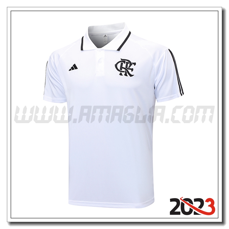 Maglia Polo Flamengo Bianco 2023 2024