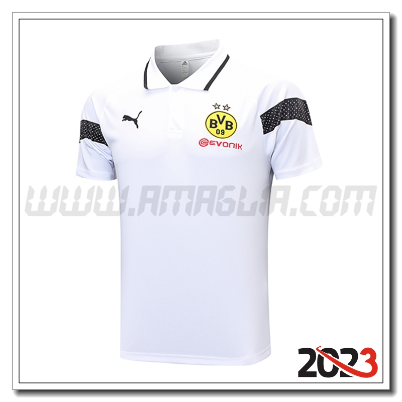 Maglia Polo Dortmund Bianco 2023 2024