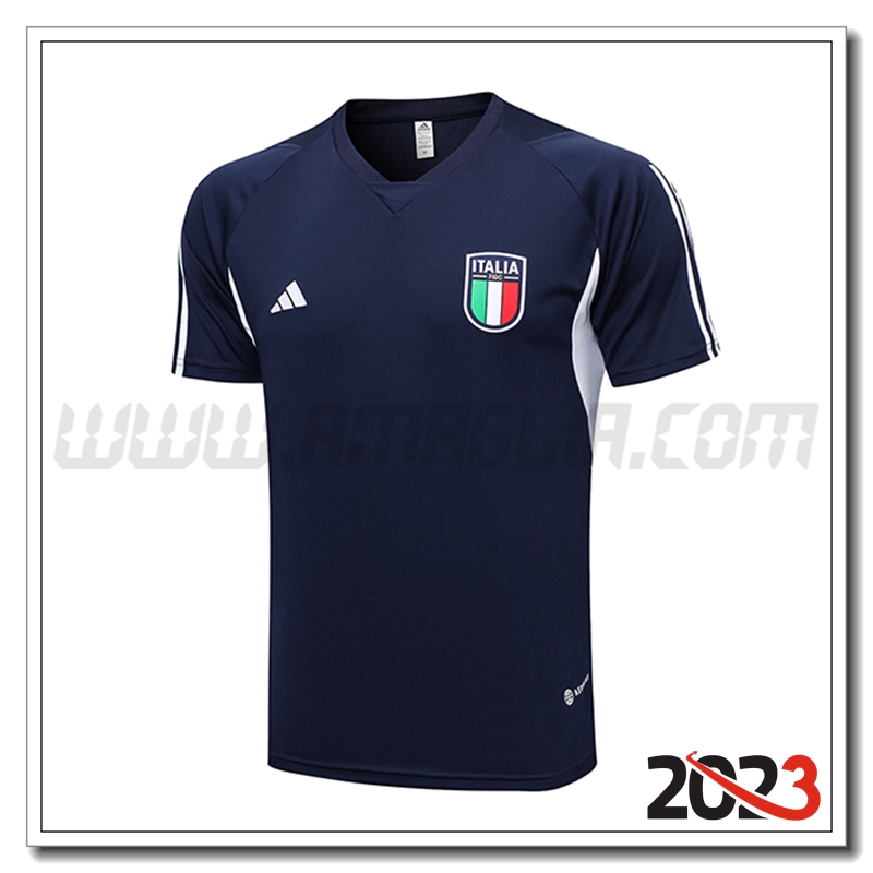 Maglia Polo Italia Blu Marino 2023 2024 -03