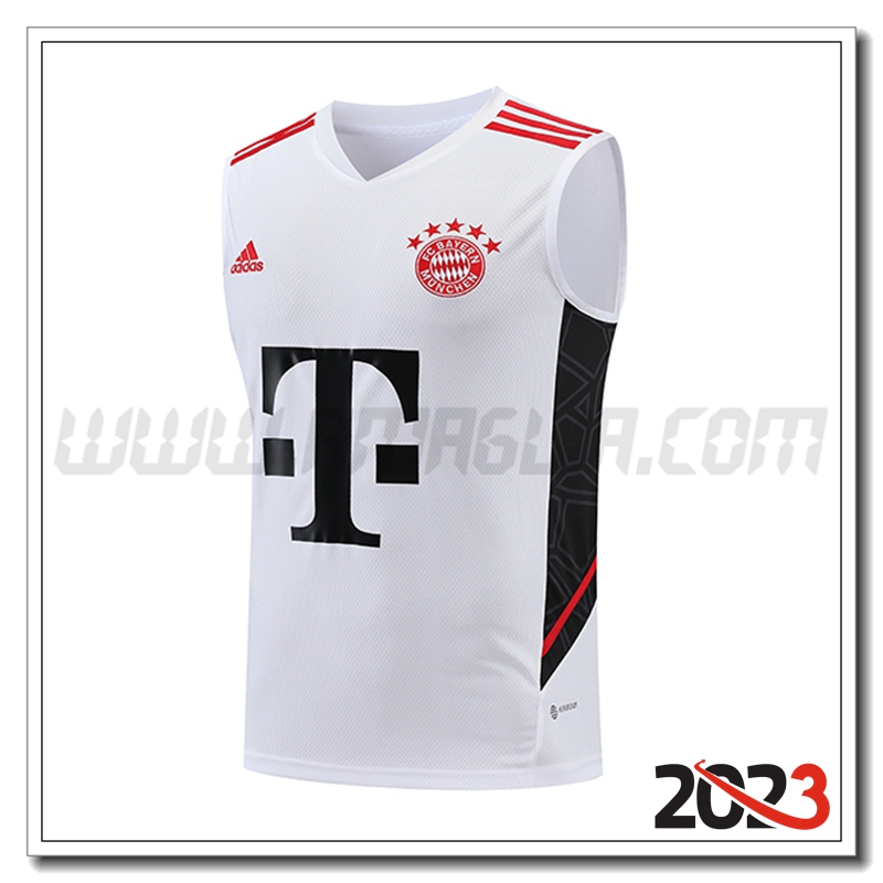 Canotta da Allenamento Bayern Monaco Bianco 2023 2024
