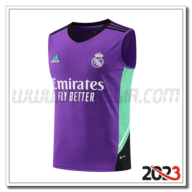 Canotta da Allenamento Real Madrid Viola 2023 2024