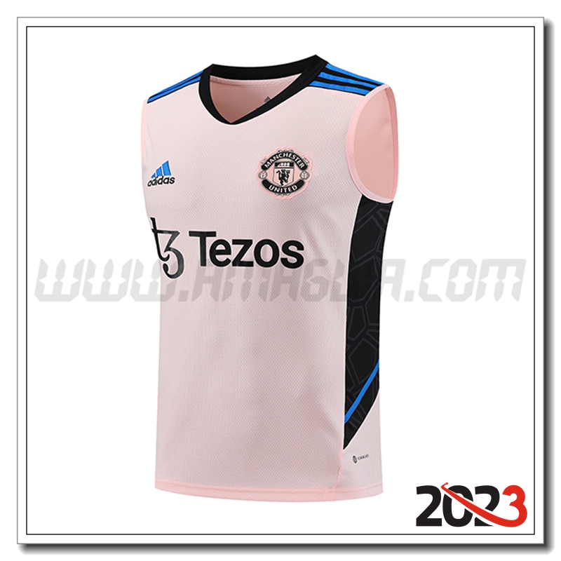 Canotta da Allenamento Manchester United Arancia 2023 2024