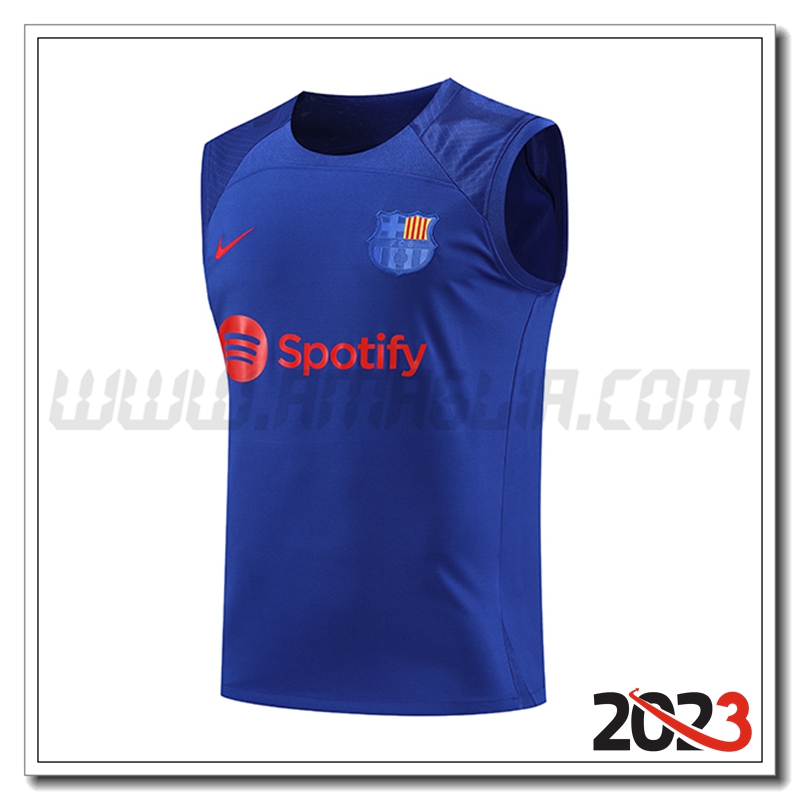Canotta da Allenamento FC Barcellona Blu 2023 2024