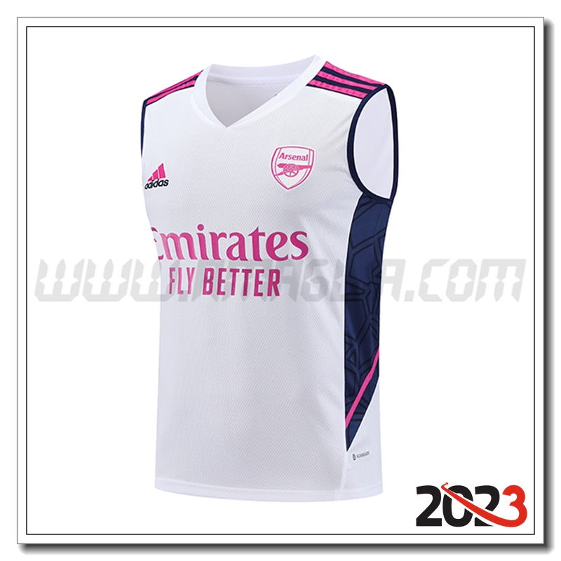 Canotta da Allenamento Arsenal Bianco 2023 2024