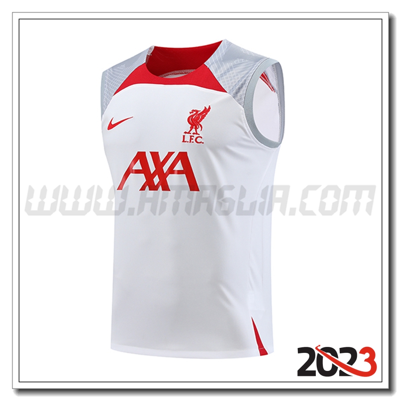 Canotta da Allenamento FC Liverpool Bianco 2023 2024