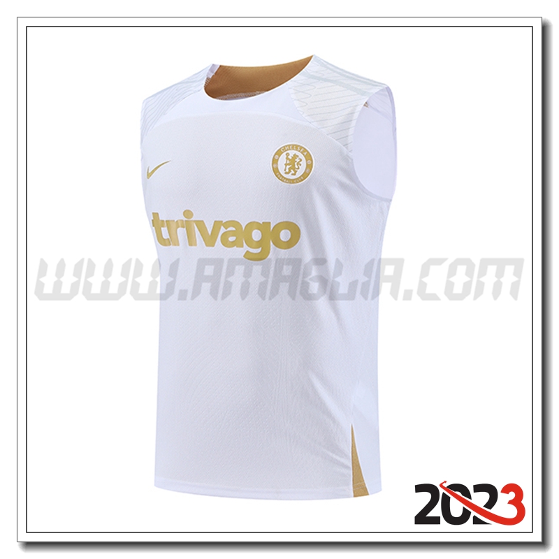Canotta da Allenamento FC Chelsea Bianco 2023 2024