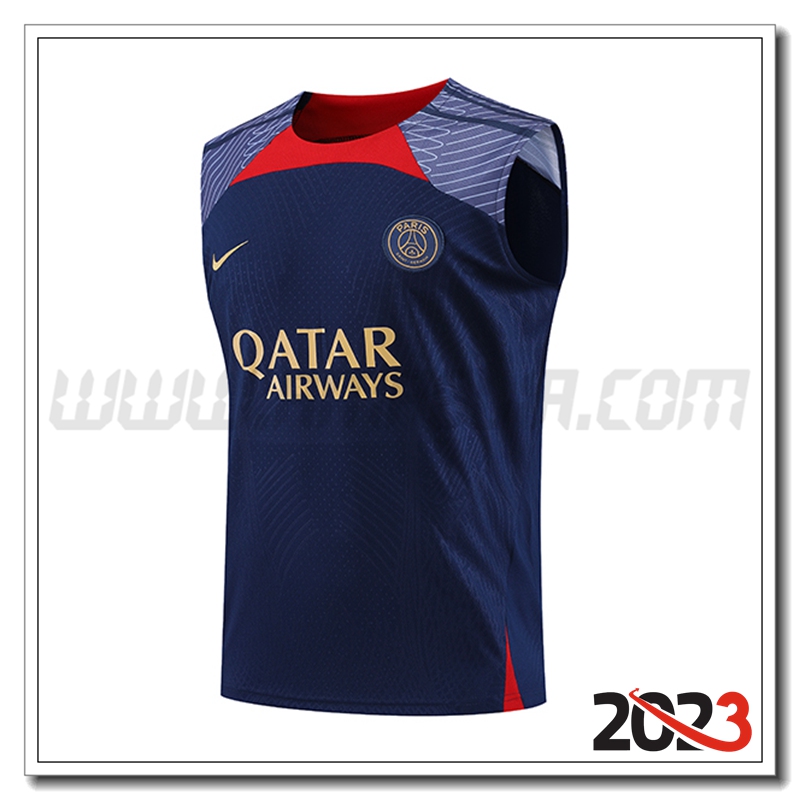 Canotta da Allenamento PSG Blu Marino 2023 2024