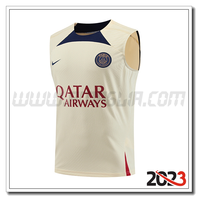 Canotta da Allenamento PSG GIALLO 2023 2024