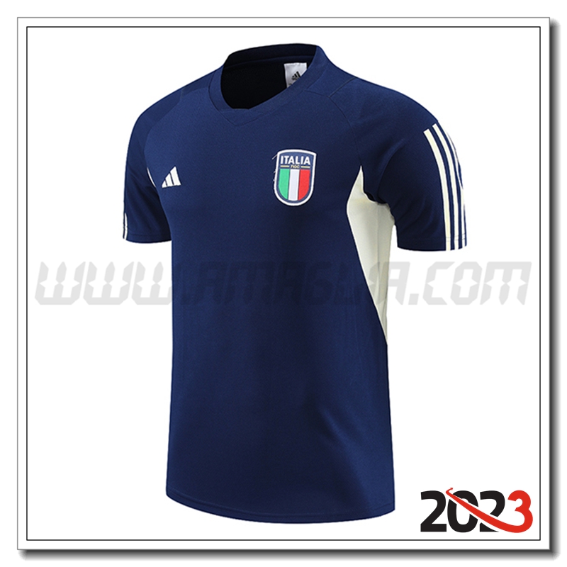 Maglia Allenamento Italia Blu Marino 2023 2024