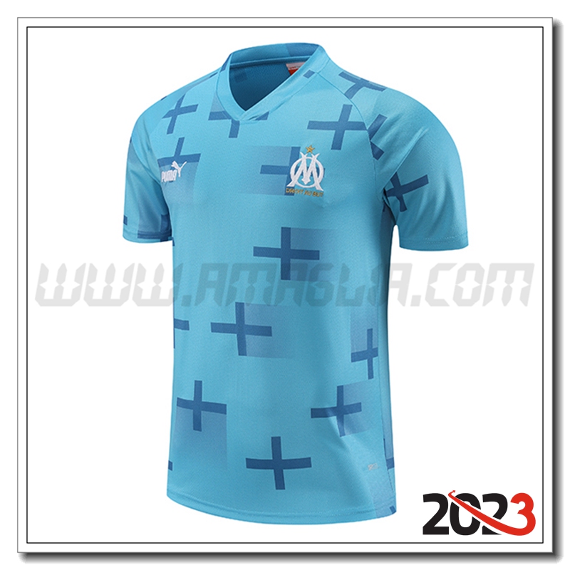 Maglia Allenamento Marsiglia Blu Chiaro 2023 2024