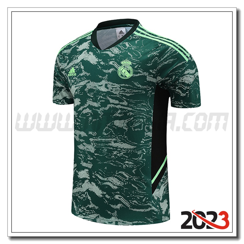 Maglia Allenamento Real Madrid Verde 2023 2024