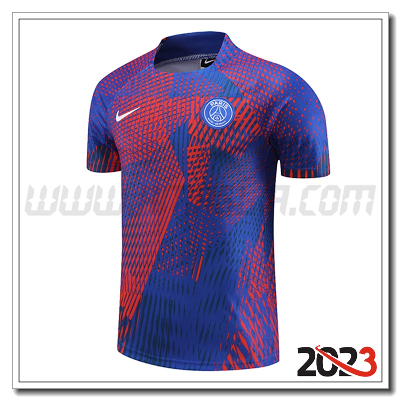 Maglia Allenamento PSG Rosso/Blu 2023 2024