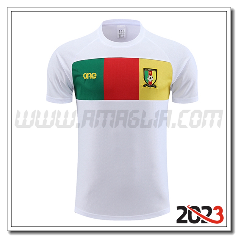 Maglia Allenamento Camerun Bianco 2023 2024