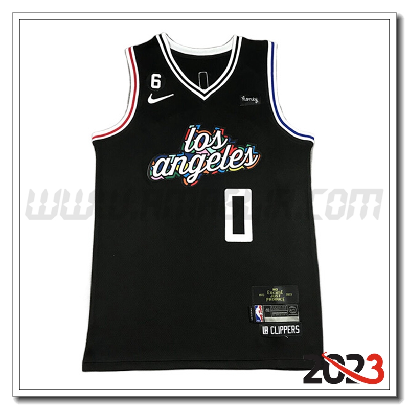 Maglia NBA Los Angeles Clippers (WESTBROOK #0) 2022/23 Nero