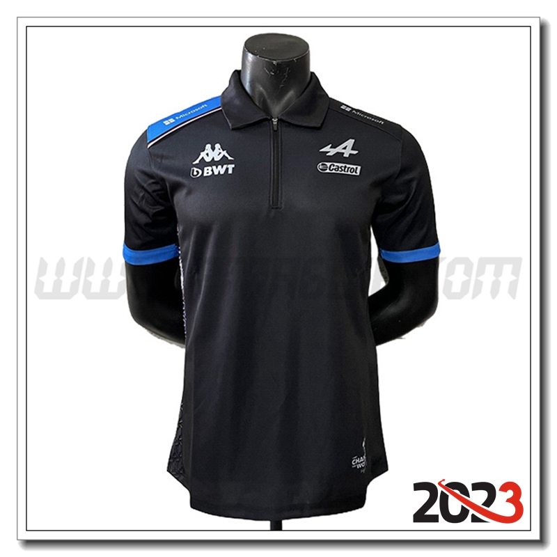 Maglia Polo F1 Alpine Racing Team Nero 2023