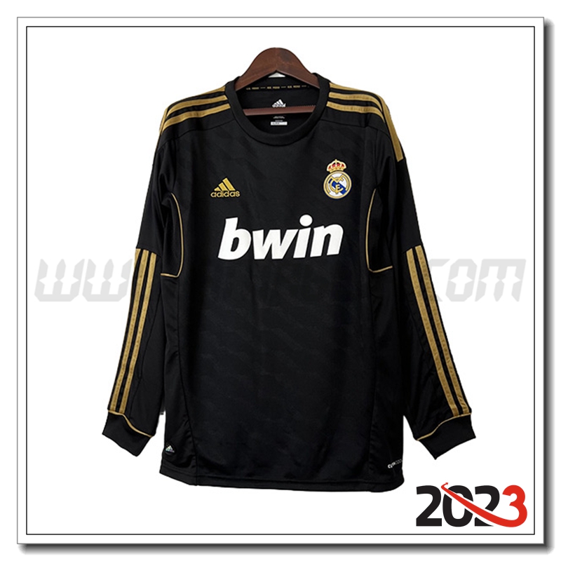 Seconda Maglia Retro Real Madrid Manica lunga 2011/2012