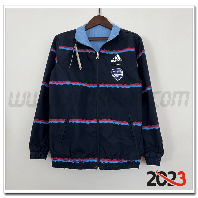 Giacca a Vento Arsenal Blu Marino 2023 2024