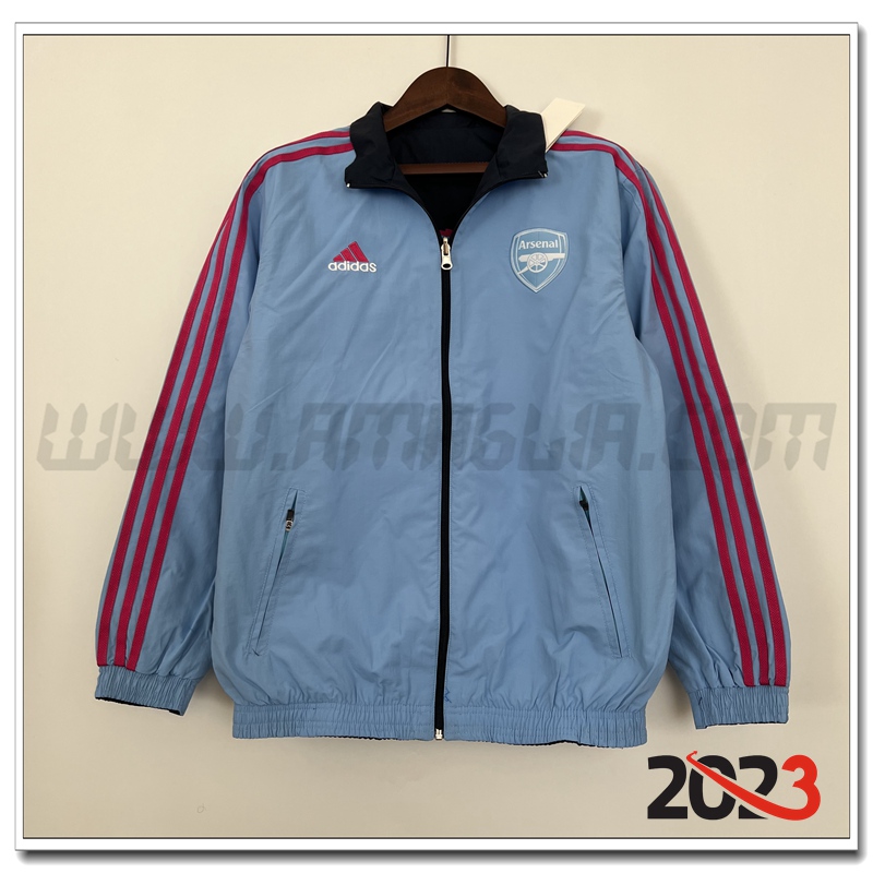Giacca a Vento Arsenal Blu Chiaro 2023 2024