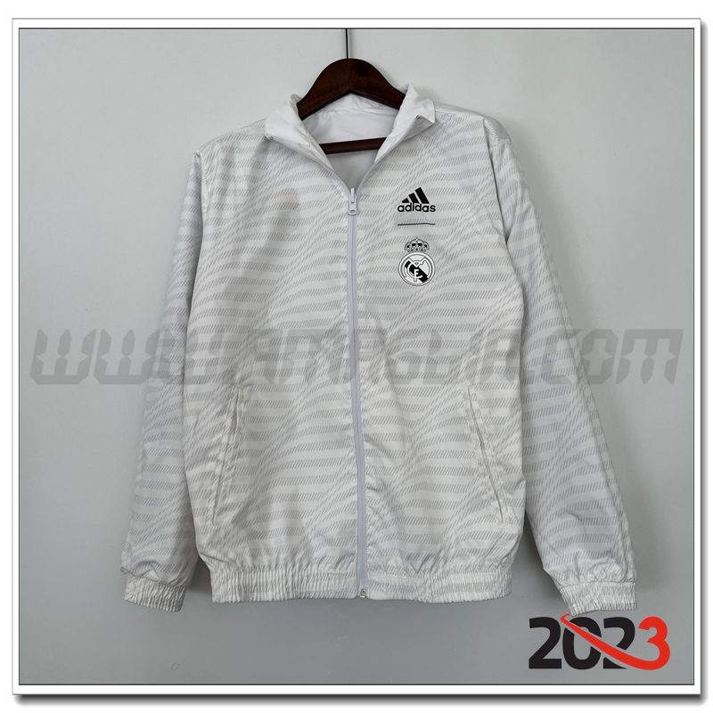 Giacca a Vento Real Madrid Bianco 2023 2024