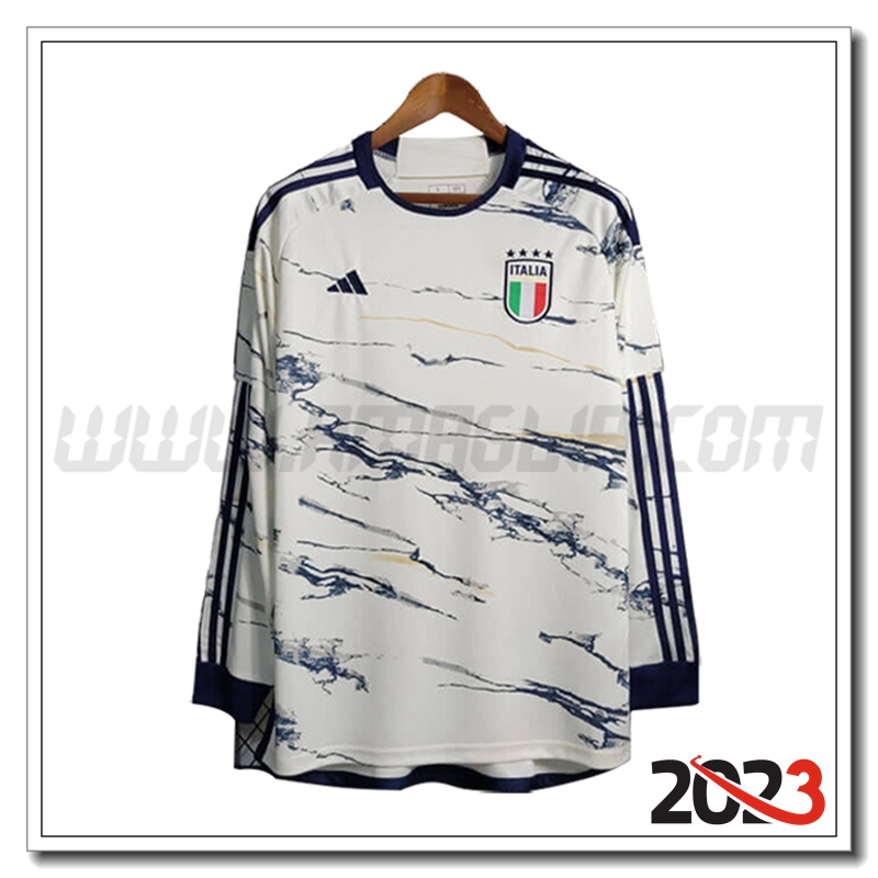Seconda Maglia Squadra Italia Manica lunga 2023 2024