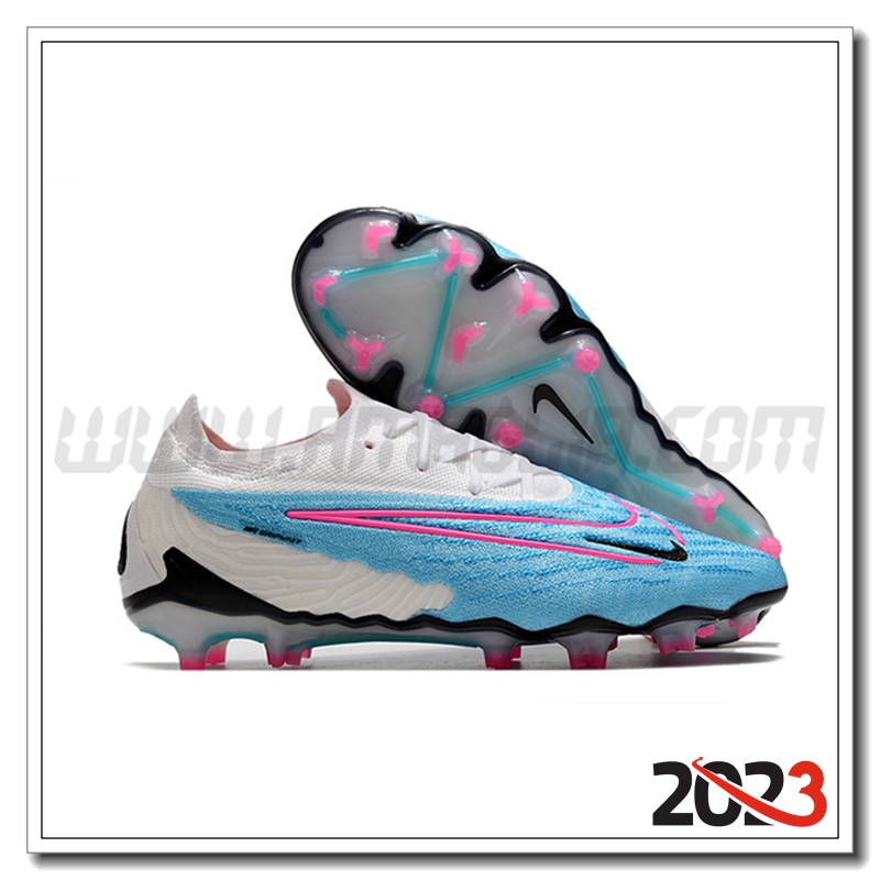 Nike Scarpe da Calcio Phantom GX Low Gang Elite FG Blu/Bianco