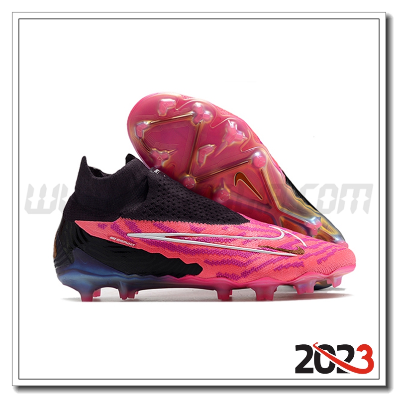 Nike Scarpe da Calcio Phantom GX High Gang Elite DF Link FG Rosa