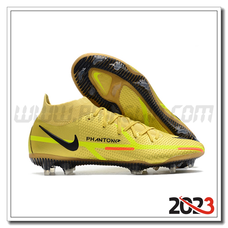 Nike Scarpe da Calcio Phantom GT2 High Gang Dynamic Fit Elite FG Blu Chiaro
