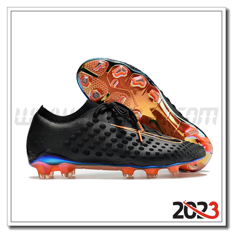 Nike Scarpe da Calcio Phantom Ultra Venom FG Nero/Arancia