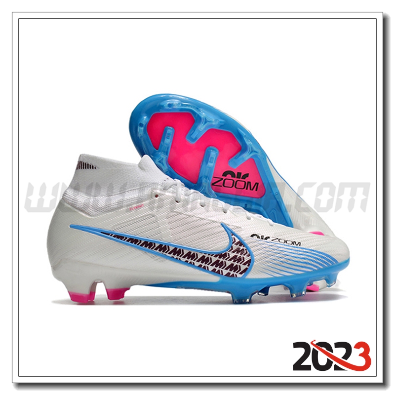 Nike Scarpe da Calcio Air Zoom Mercurial Superfly IX Elite FG Blu/Bianco